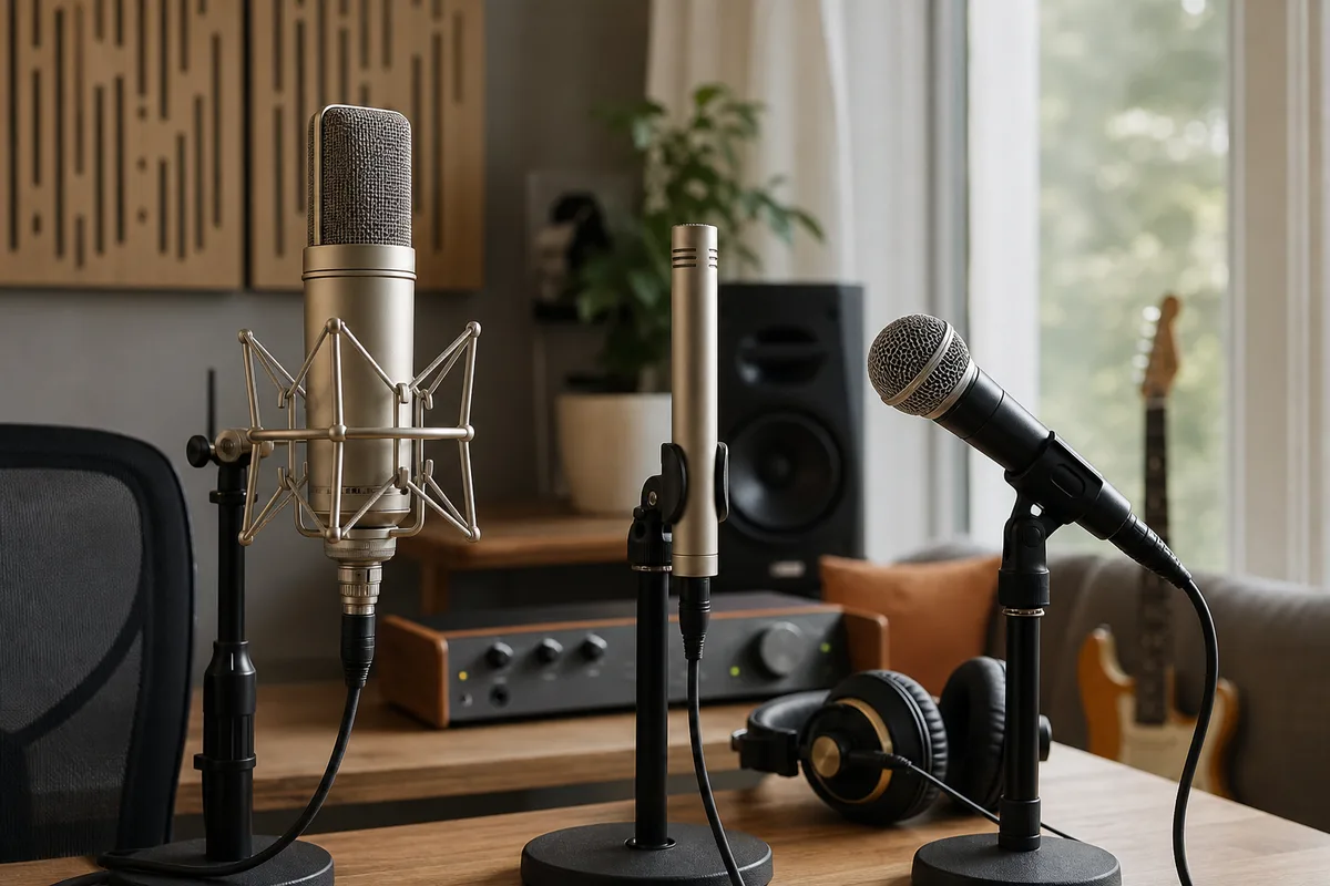 Mikrofon fürs Heimstudio: Großmembran, Kleinmembran oder dynamisch
